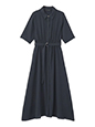 【接触冷感】ベルト付きシャツワンピース | 気温32度 服装