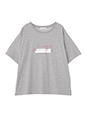 【適ON】箔プリントロゴTシャツ | UVカット コーデ