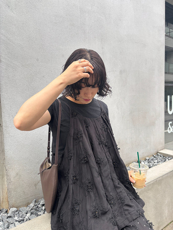 crinkle crinkle crinkle for SALON adam et ropéのパンツ、<br class="sp">キャミ<br class="pc">ソール、バッグ